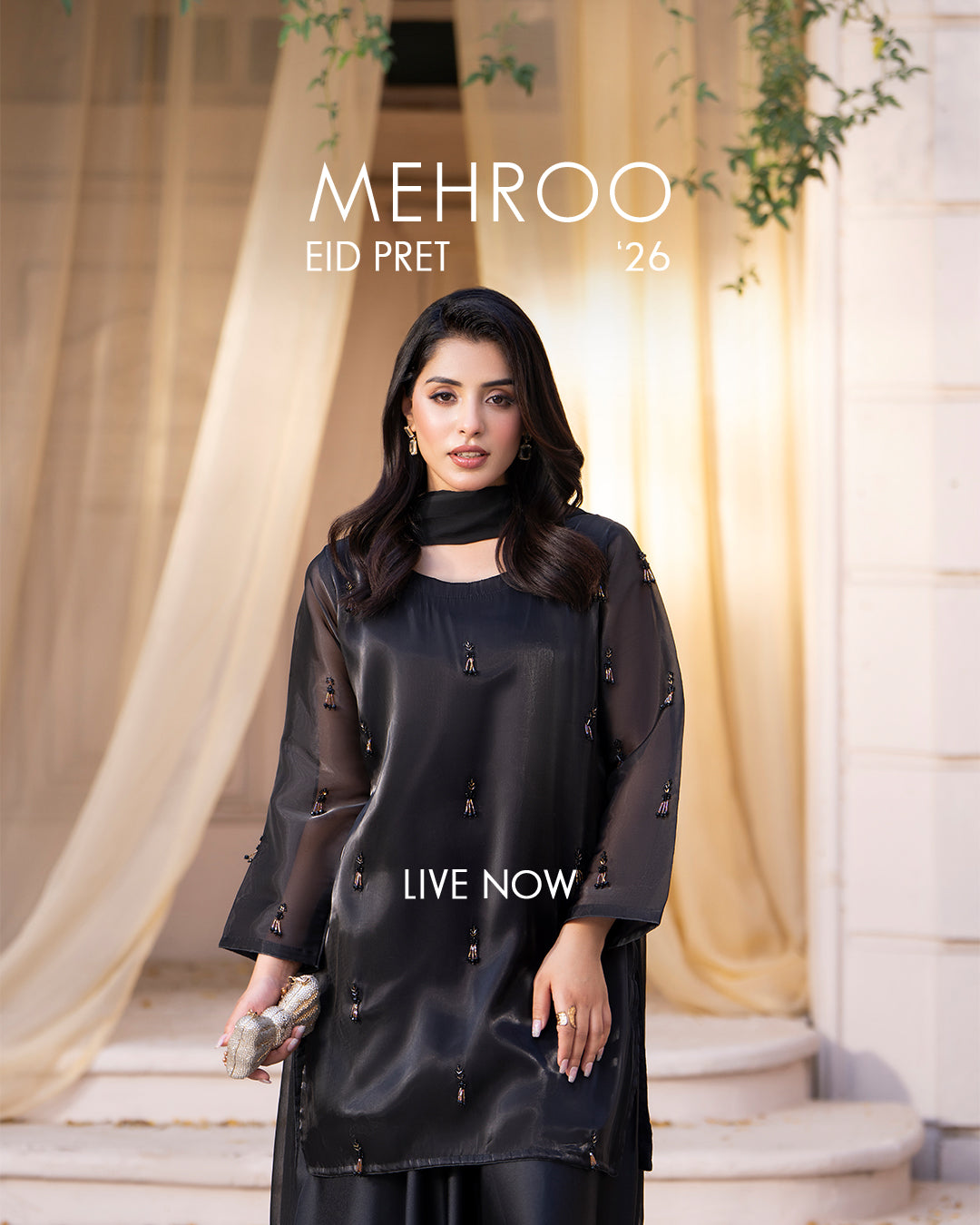 Husn-e-Naaz Mehroo Eid Pret Collection